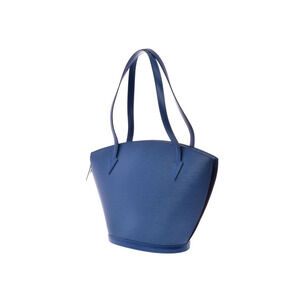 Louis Vuitton Bag Shoulder Shopping Epi Saint Blue Jacques